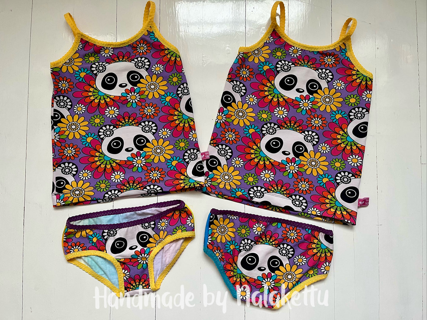 PANDA BLOOM, lila trikoo *PALA 130cm*