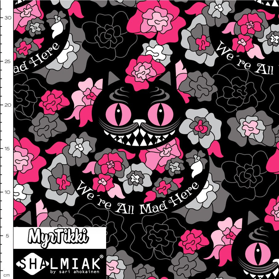 MAD CAT, vaaleanpunainen trikoo *PALA 110cm*