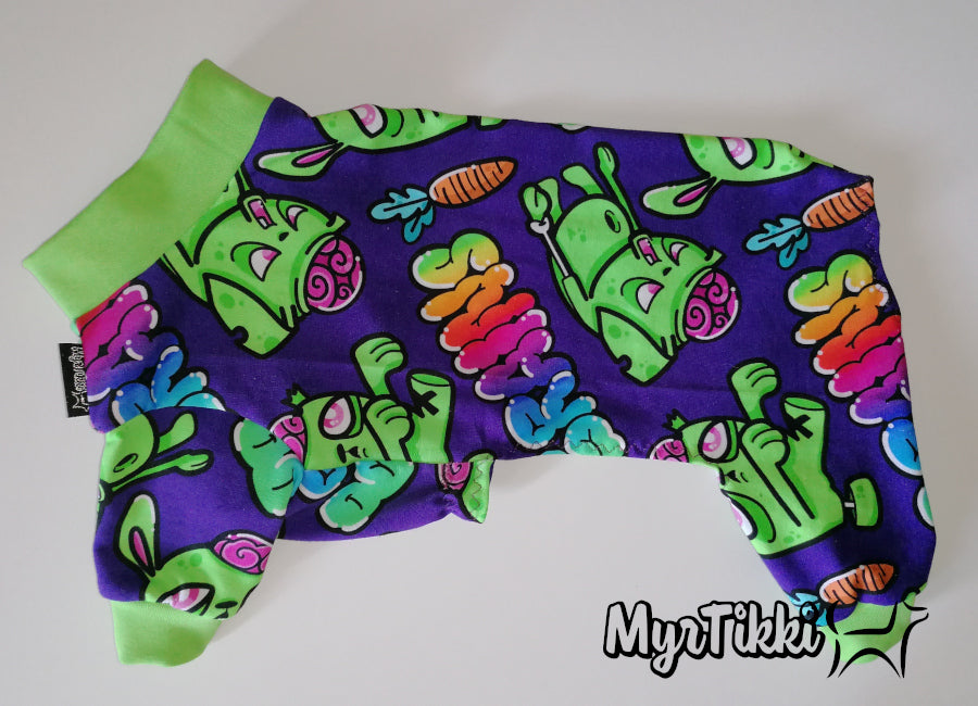 ZOMBUNNIES, lila joustocollegehaalari