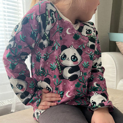 CUTE BABY PANDA, vaal.punainen, joustocollege