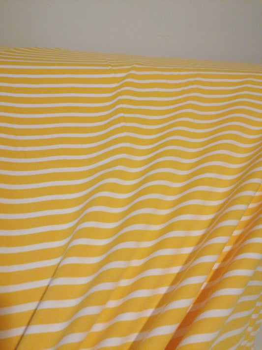 raita-trikoo, KELTAINEN - valkoinen II-laatu