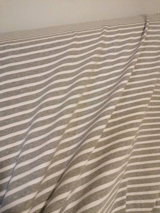 raita-trikoo, HARMAA - valkoinen