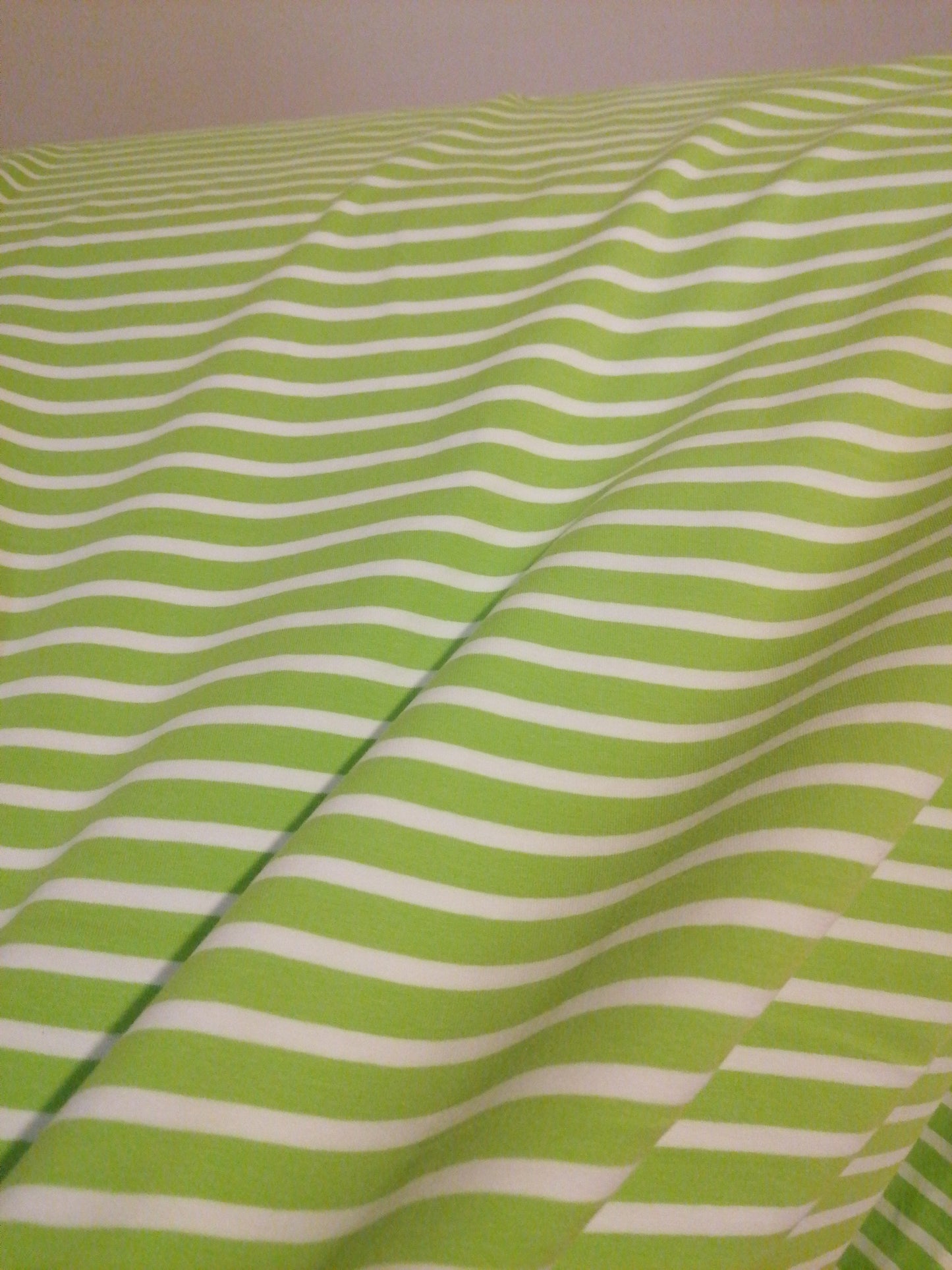 raita-trikoo, LIME - valkoinen