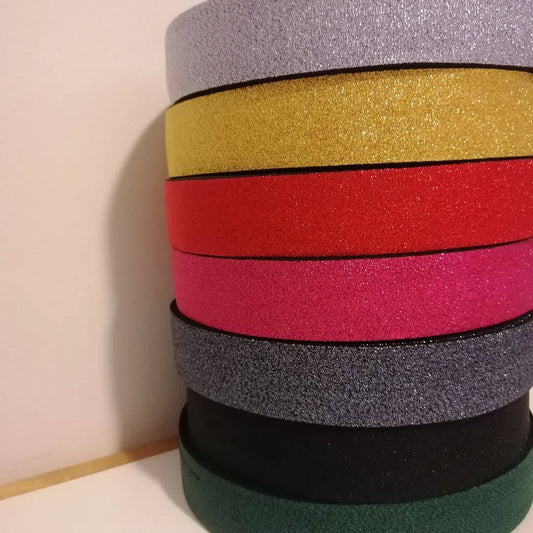 GLITTER BOKSERIKUMINAUHA - eri värejä
