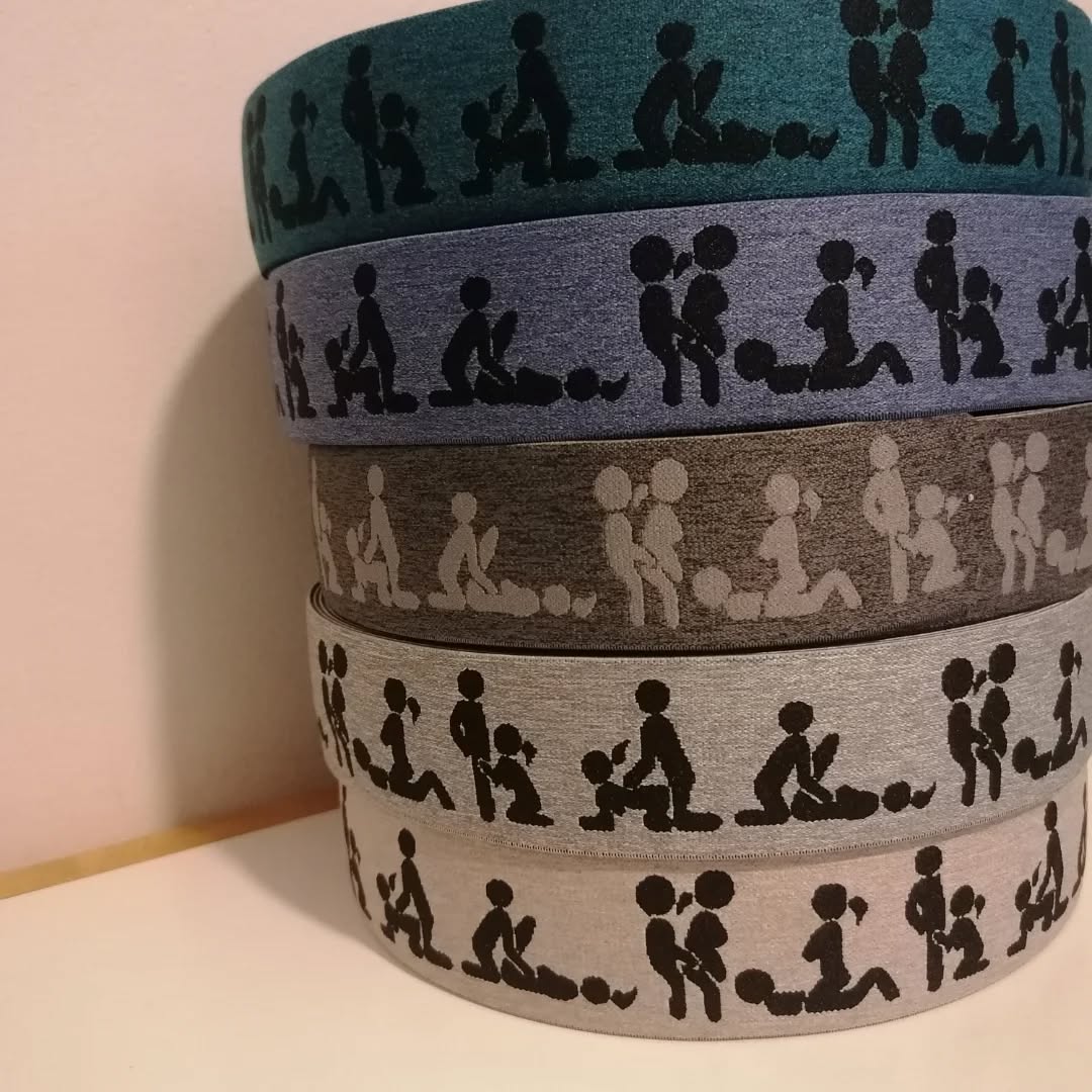 KAMASUTRA  bokserikuminauha 4 cm - ERI VÄREJÄ