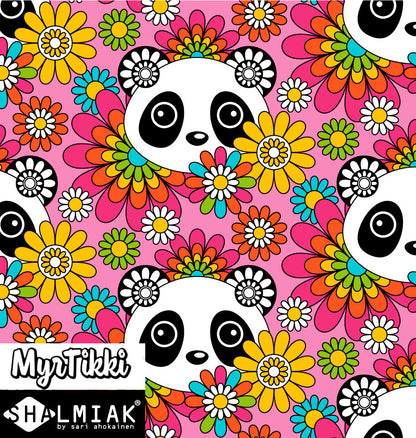 PANDA BLOOM, pinkki trikoo