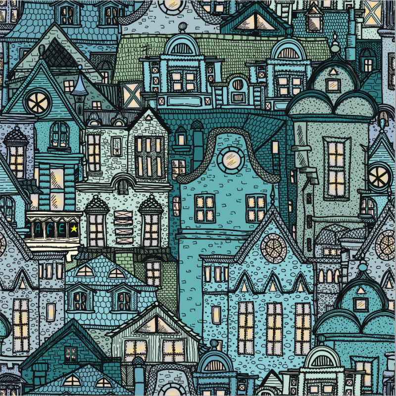 PIKKUKYLÄ, sininen trikoo