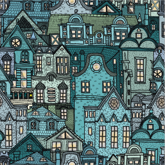 PIKKUKYLÄ, sininen trikoo